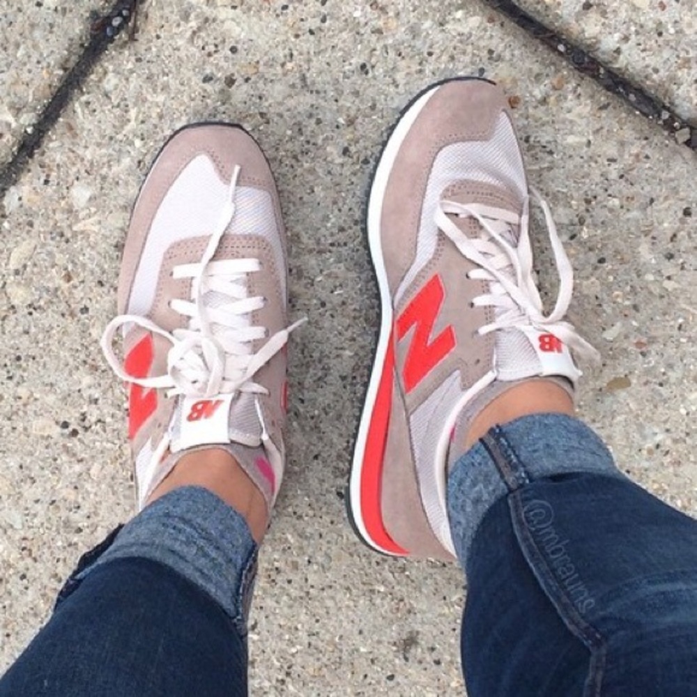 New Balance For J.crew 620 Sneakers Tan Orange